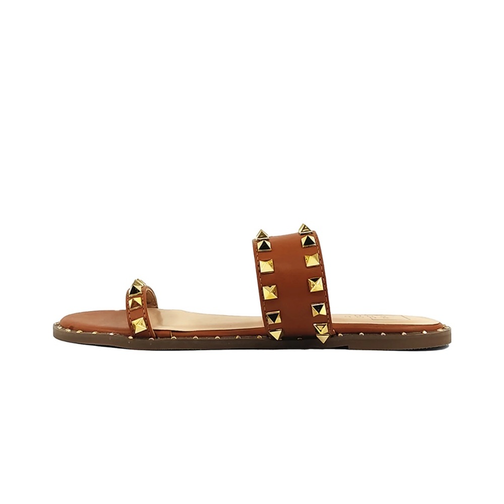 NWT brown leather flat - Picture 3 of 3